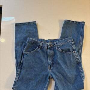 Rustler Men's Regular Fit Straight Leg Jeans Blue Denim